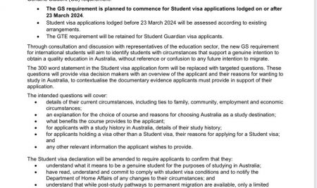 Cập nhật thay đổi trong chính sách visa du học Úc 2024
